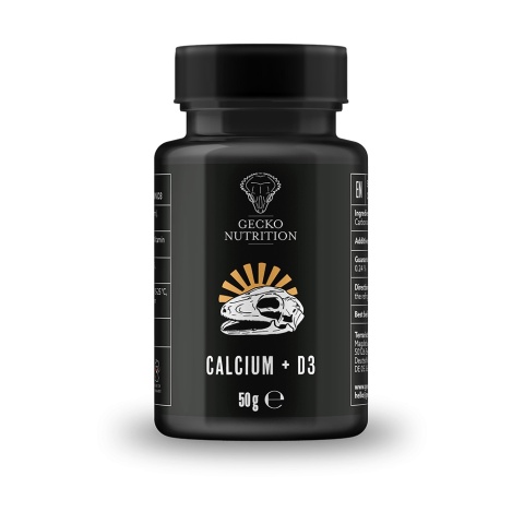 Gecko Nutrition Calcium + D3 - wapno z witaminą D3 50g Gecko Nutrition Calcium + D3 - wapno z witaminą D3 50g