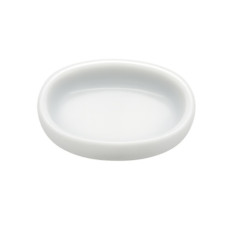 EXO PLANET Ceramiczna miseczka do karmienia mrówek owalna – biała (2,5 cm)