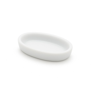 EXO PLANET Ceramiczna miseczka do karmienia mrówek owalna – biała (2,5 cm)