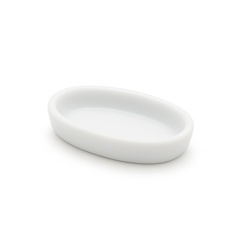 EXO PLANET Ceramiczna miseczka do karmienia mrówek owalna – biała (2,5 cm)