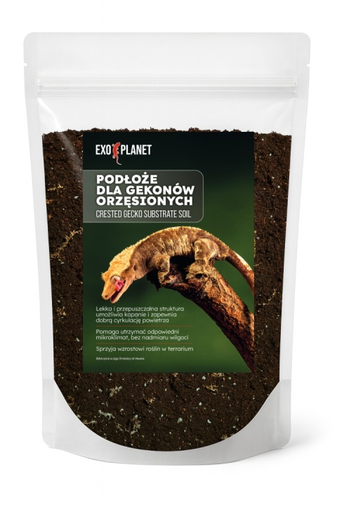 EXO PLANET Crested Gecko Substrate Soil - podłoże dla gekonów orzęsionych 2L EXO PLANET Crested Gecko Substrate Soil - podłoże dla gekonów orzęsionych 2L