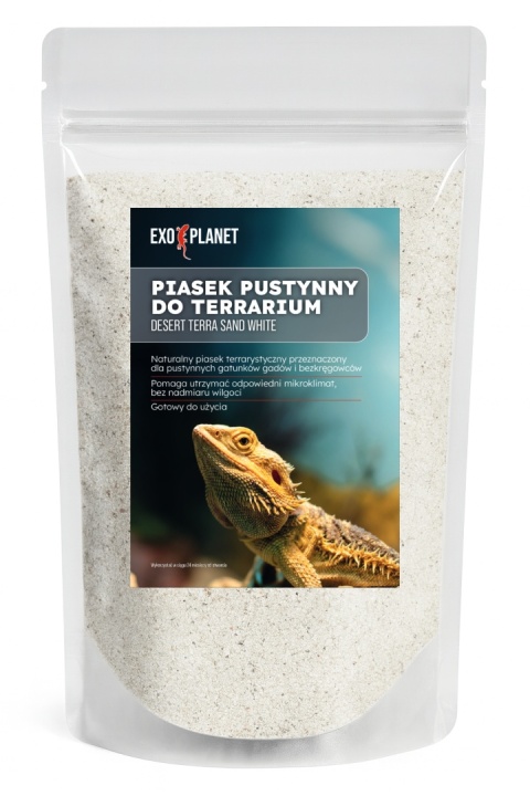 EXO PLANET Desert Terra Sand White - biały piasek pustynny do terrarium 1,5 kg EXO PLANET Desert Terra Sand White - biały piasek pustynny do terrarium 1,5 kg