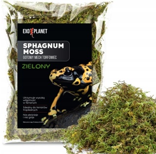 EXO PLANET Mech torfowiec Sphagnum Moss Zielony 25g