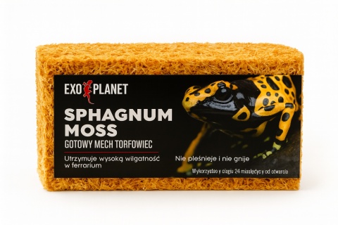 EXO PLANET Mech torfowiec Sphagnum moss 150g / 8L (brykiet) EXO PLANET Mech torfowiec Sphagnum moss 150g / 8L (brykiet)