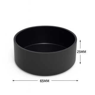 EXO PLANET Miska plastikowa czarna na karmę i wodę - średnia M /65mm