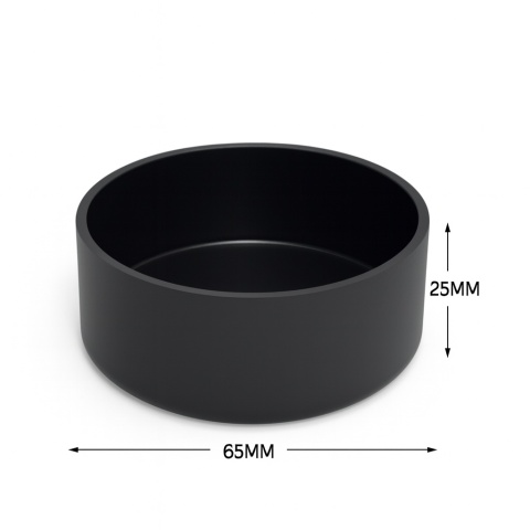 EXO PLANET Miska plastikowa na karmę i wodę - średnia M /65mm Czarna