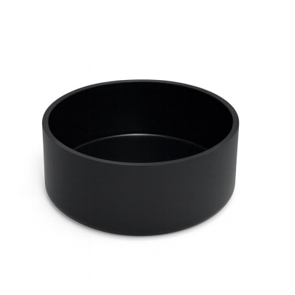 EXO PLANET Miska plastikowa na karmę i wodę Czarna - średnia M /65mm
