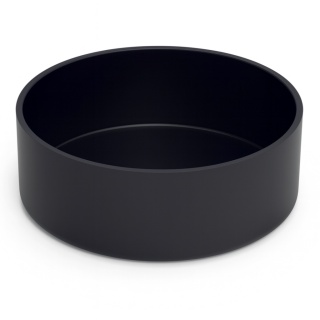 EXO PLANET Miska plastikowa czarna na karmę i wodę - duża L /75mm