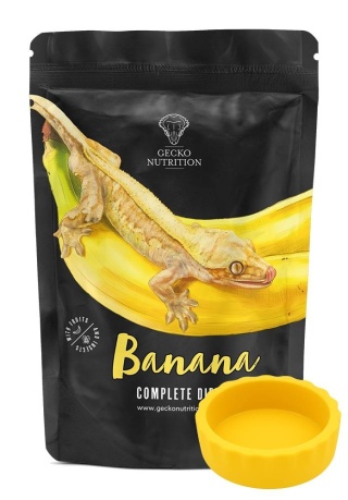 Gecko Nutrition Banana 50g + miseczka silikonowa żółta