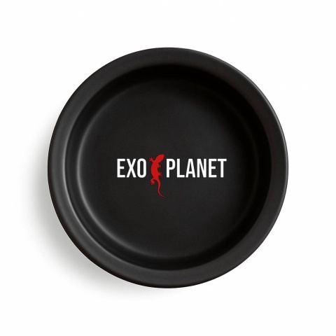 EXO PLANET Miska ceramiczna antyucieczkowa czarna M - 80ml