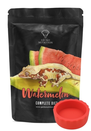 Gecko Nutrition Zestaw: Watermelon - Arbuz 50g + miseczka silikonowa czerwona