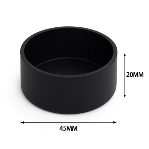 EXO PLANET Miska plastikowa na karmę i wodę - mała S /45mm Czarna
