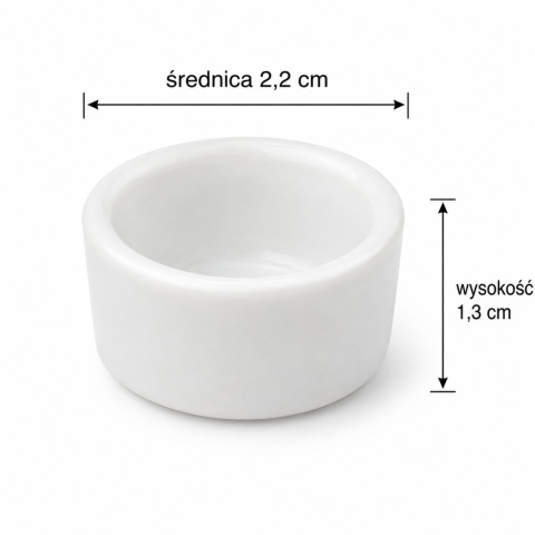 EXO PLANET Miska szklana biała dla pająka 2,2 cm