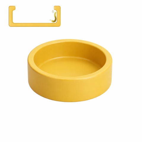 EXO PLANET Miska ceramiczna antyucieczkowa żółta L - 235ml