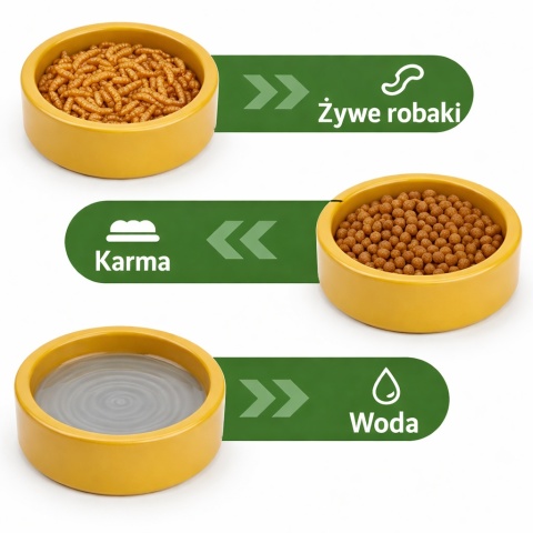 EXO PLANET Miska ceramiczna antyucieczkowa żółta L - 235ml