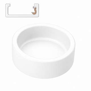 EXO PLANET Miska ceramiczna antyucieczkowa biała L - 235ml