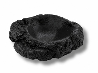 EXO PLANET Miska z żywicy Tropical Pool XS czarna (4x5x1 cm)