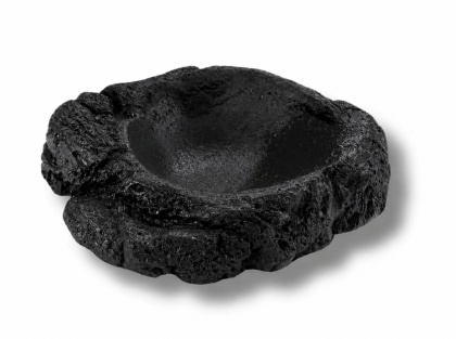 EXO PLANET Miska z żywicy Tropical Pool XS czarna (4x5x1 cm)