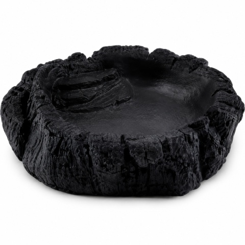 EXO PLANET Miska z żywicy Tropical Pool M czarna (10x9x3 cm)