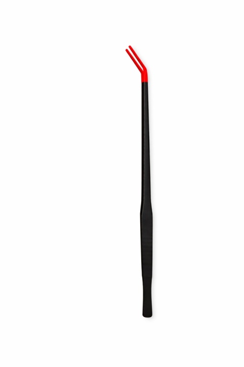 EXO PLANET Pęseta Terrarystyczna 27 cm zagięta z ogumioną końcówką - czarno-czerwona