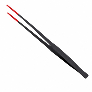 EXO PLANET Pęseta Terrarystyczna 48 cm prosta z ogumioną końcówką - czarno-czerwona