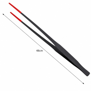 EXO PLANET Pęseta Terrarystyczna 48 cm prosta z ogumioną końcówką - czarno-czerwona