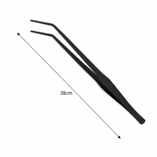 EXO PLANET Pęseta Terrarystyczna 38 cm zagięta - czarna