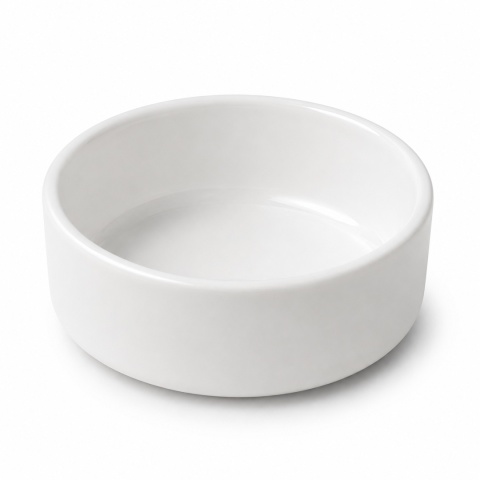 EXO PLANET Miska szklana biała 9 cm