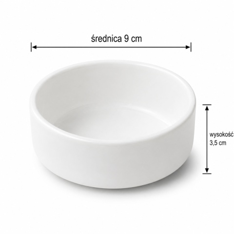 EXO PLANET Miska szklana biała 9 cm